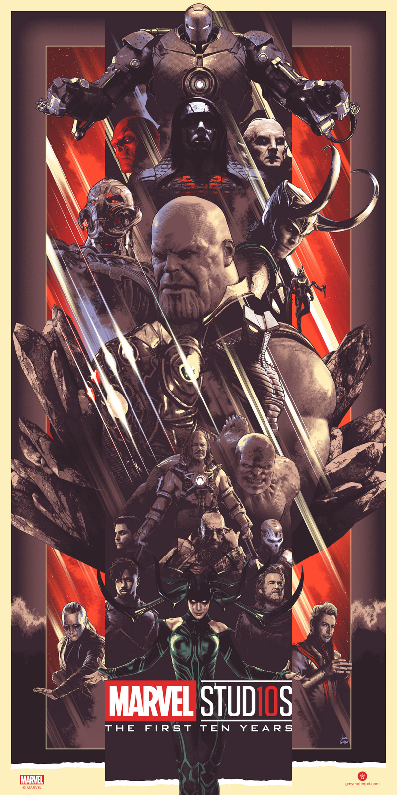 The First Ten Years - Villains by John Guydo